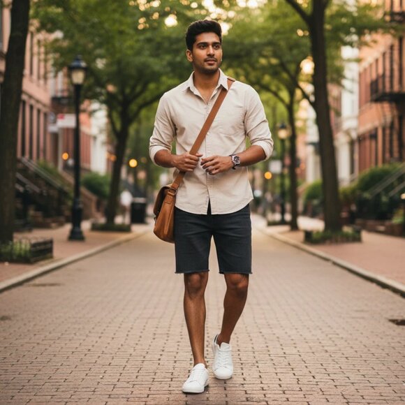 Express Black Denim Jeans Shorts - Picture 4 of 6